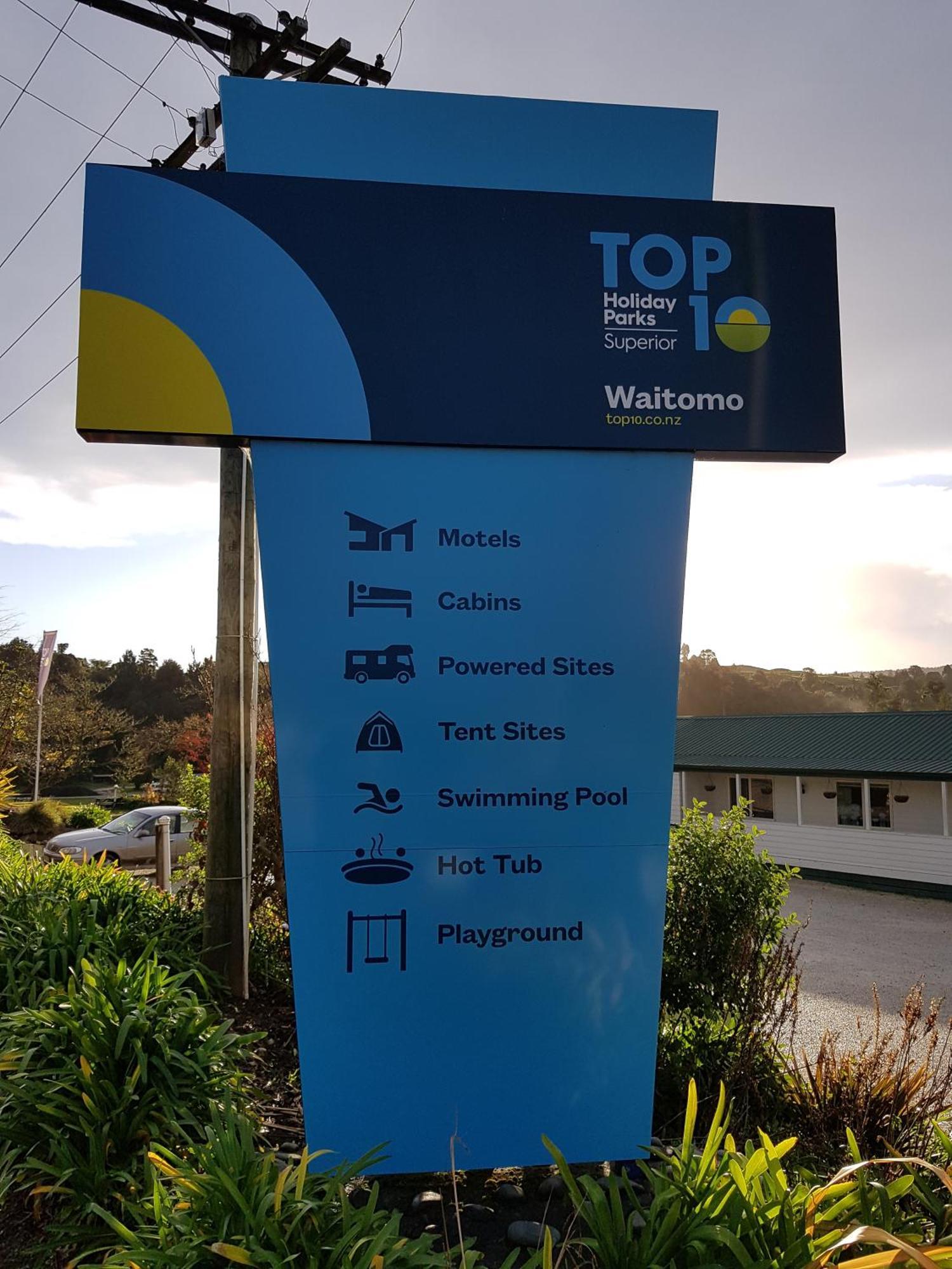 Waitomo Top 10 Holiday Park Waitomo Caves Exteriör bild